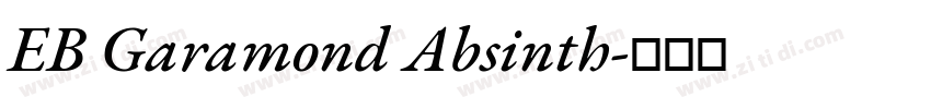 EB Garamond Absinth字体转换